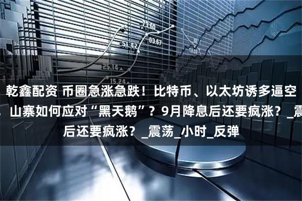 乾鑫配资 币圈急涨急跌！比特币、以太坊诱多逼空？牛市也回调，山寨如何应对“黑天鹅”？9月降息后还要疯涨？_震荡_小时_反弹