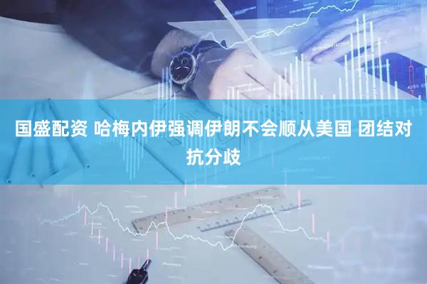 国盛配资 哈梅内伊强调伊朗不会顺从美国 团结对抗分歧