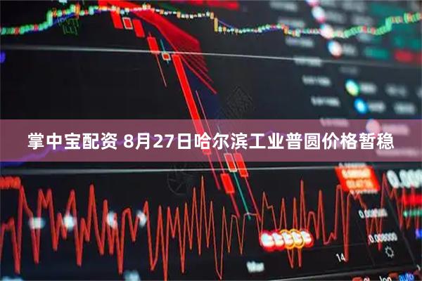 掌中宝配资 8月27日哈尔滨工业普圆价格暂稳