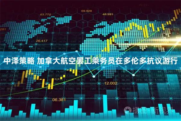 中泽策略 加拿大航空罢工乘务员在多伦多抗议游行